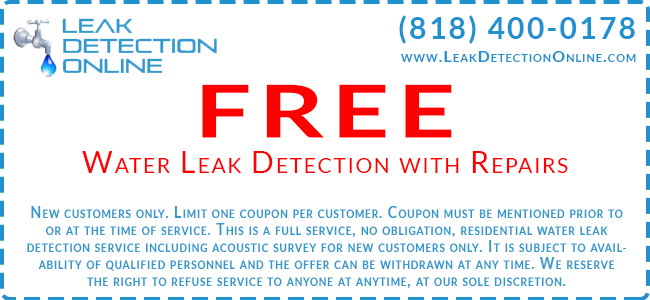 FREE WATER LEAK DETECTION WITH REPAIRS